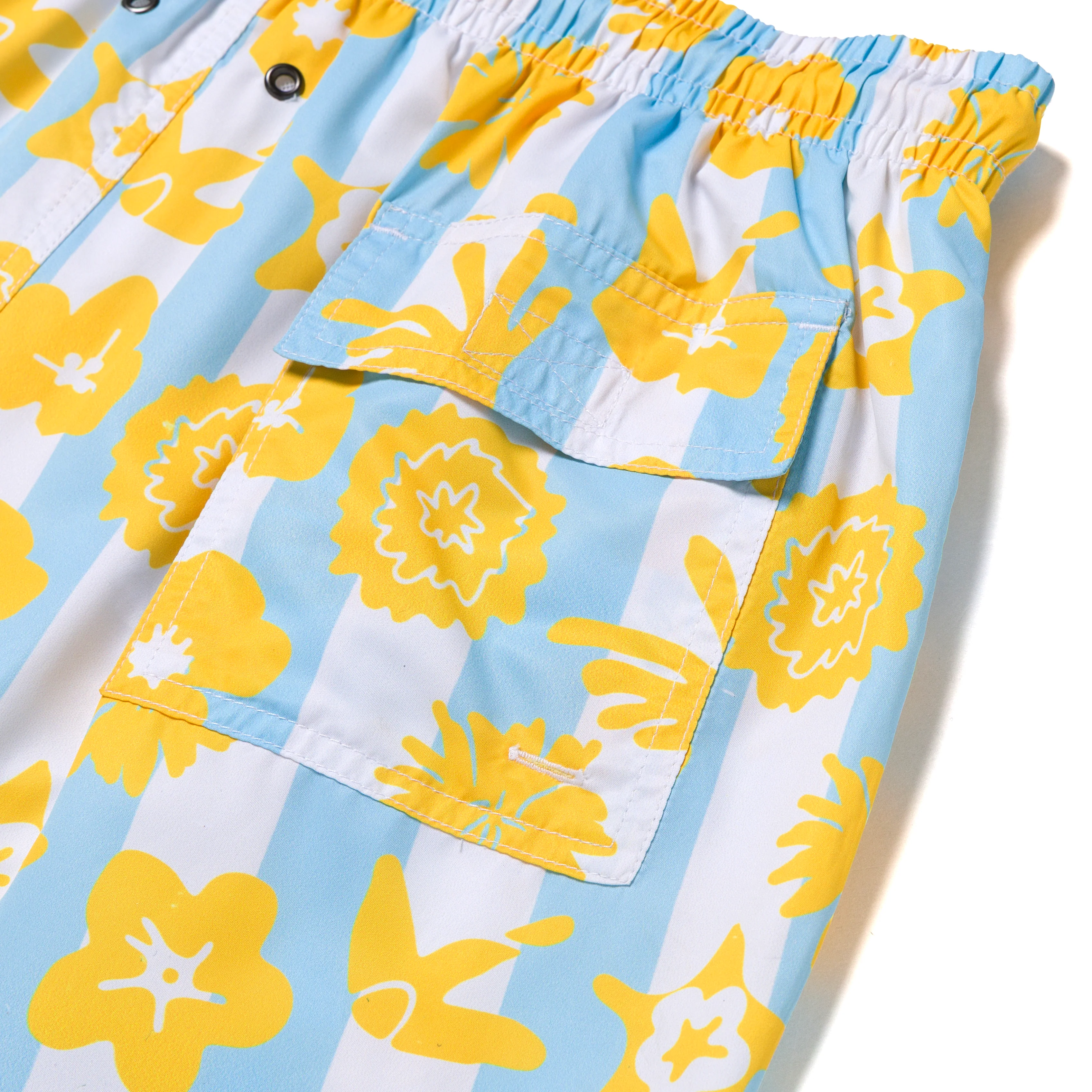 Wildflower Stripe Swim Shorts - Image 5