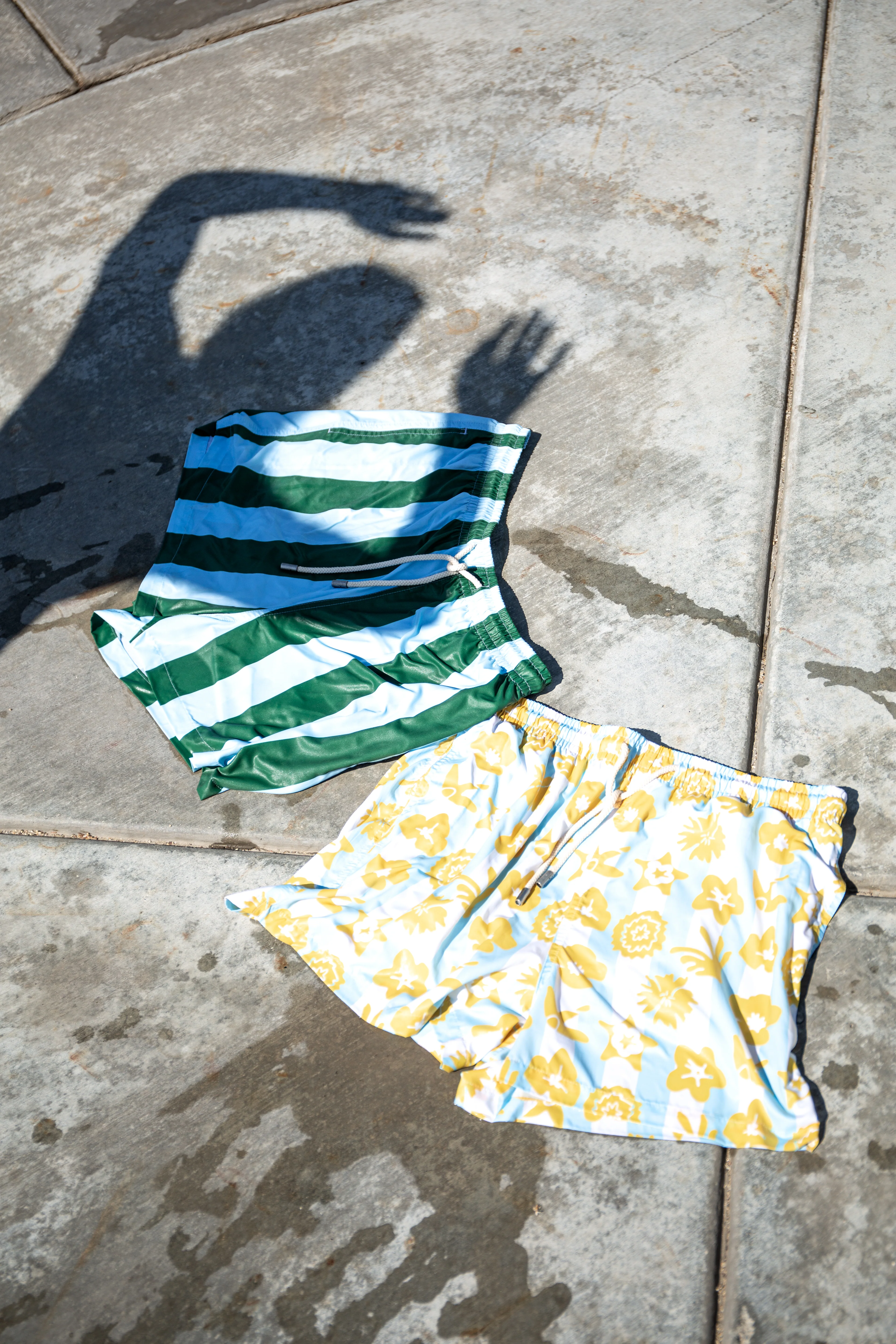 Wildflower Stripe Swim Shorts - Image 8
